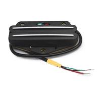 pastilla de puente Pastilla De Puente Estilo Alnico 2 TL Humbucker De Doble Hoja 4 Salida De Conducta 9K Alnico 2 Pastilla De Guitarra Eléctrica Con División De Bobina(Black)