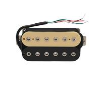 pastilla de puente Pastilla Humbucker Alnico 5 Vintage Pastilla De Puente De Guitarra Eléctrica De Doble Bobina Piezas De Guitarra Negra Sonido Cálido Crema/negro(A)