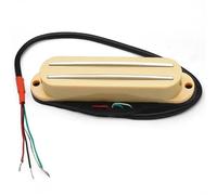 pastilla de puente ST Style Humbucker Twin Blade Pickup Mini Humbucker Dual Rail Para Reemplazo De Guitarra Eléctrica FD ST Multicolor 9K(Yellow)