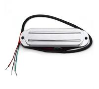 pastilla de puente ST Style Humbucker Twin Blade Pickup Mini Humbucker Dual Rail Para Reemplazo De Guitarra Eléctrica FD ST Multicolor 9K(Chrome)