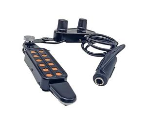 Pastilla de sonido para guitarra acústica con 12 agujeros, afinador de tono, amplificador transductor de guitarra acústica