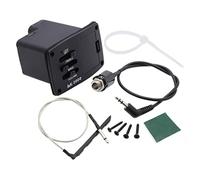 Pastilla de ukelele Sistema de ecualizador de 2 bandas UK-2000 Pastilla de cable piezoeléctrico en espiral para ukelele negro