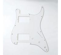 Pastilla Golpeador 2 pastillas Humbuck Upgrade precableadas Alnico V hoja dividida de 5 vías para piezas de guitarra ST Pro(Pure white)