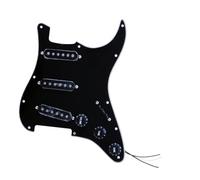 Pastilla golpeador de guitarra eléctrica Accesorios De Guitarra Eléctrica Para Pastilla De Guitarra Eléctrica ST SSS Alnico, Placa Protectora De Montaje (Color : BK)