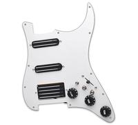 Pastilla Golpeador De Guitarra Eléctrica Para SSH Mini Humbucker De División De Bobina Precableado Cargado De Alto Rendimiento Con Pastilla De Bobina(Black)