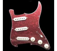 Pastilla Golpeador De Guitarra Eléctrica Pastilla Y Tornillos Para Golpeador De Guitarra Eléctrica SSS 11 Agujeros Aptos Para Piezas De Guitarra ST(Pearl B)