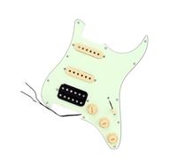 Pastilla Golpeador Pastillas Humbucker Mint Green Single SSH Loaded Prewired Guitar Pickguard Set para guitarra eléctrica