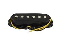 Pastilla Guitarra Eléctrica Pastilla Ceremic Magnet Puente de guitarra eléctrica media Pastilla de bobina simple y tornillos(Black)
