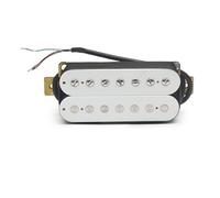 Pastilla Guitarra Eléctrica Pastilla negra para guitarra eléctrica pastilla de doble bobina 7 cuerdas pastilla de doble bloque borde de cuchillo pastilla de guitarra eléctrica(White bridge 62)