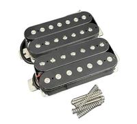 Pastilla humbucker Alnico 5 for guitarra eléctrica de 7 cuerdas, con división de bobina N-8.8K/B-14.2K, piezas de guitarra negras(Neck and Bridge)