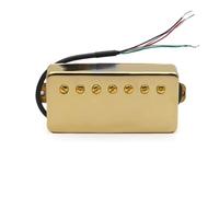 Pastilla Humbucker Con Tapa De Latón Para Guitarra De 7 Cuerdas Tornillo Ranurado 8,5 K/14 K Con División De Bobina Para Guitarra Eléctrica LP(Bridge C)