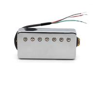 Pastilla Humbucker Con Tapa De Latón Para Guitarra De 7 Cuerdas Tornillo Ranurado 8,5 K/14 K Con División De Bobina Para Guitarra Eléctrica LP(Bridge B)
