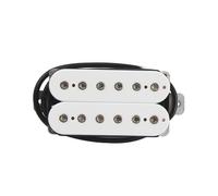 Pastilla humbucker de cerámica for guitarra eléctrica, pastilla de doble bobina, posición de mástil o puente(White Neck)