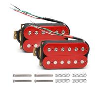 Pastilla Humbucker de doble bobina for guitarra eléctrica, color rojo(Red Neck and Bridge)