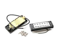 Pastilla Humbucker de doble bobina para guitarra eléctrica, reemplazo de cuello y puente para guitarra de 6 cuerdas, fácil de instalar, cuello de doble bobina y reemplazo de pastilla de puente