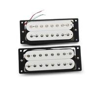Pastilla Humbucker De Guitarra Eléctrica De Doble Bobina De 8 Cuerdas, Pastilla Divisoria De Bobina, Piezas De Guitarra De Salida N10K/B15K, Color Blanco pastilla de guitarra clasica (Color : 1Set wi