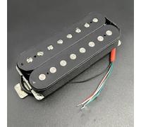 Pastilla Humbucker Para Guitarra Eléctrica De 8 Cuerdas Alnico 5 Bobina Dividida Piezas De Guitarra Color Negro N-10K/B-15K(Neck)