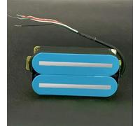Pastilla Humbucker Para Guitarra Eléctrica, De Doble Bobina Y Doble Riel, Para Mástil O Puente De Guitarra Con Poste De Acero De 57 Mm, Varios Colores Opcionales(Blue 2)