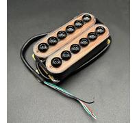 Pastilla Humbucker Para Guitarra Eléctrica De Tornillo Grande Ajustable De Doble Bobina Con Cable Conductor De 4 Conductores Y División De Bobinas(Bridge)