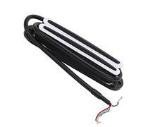 Pastilla magnética doble - Pastilla de cuello de doble bobina para guitarra eléctrica ST, diseño de doble bobina de 4 cuerdas con carcasa apantallada y 4 cables de cobre para un to
