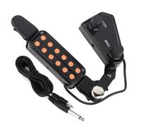 Pastilla magnética para guitarra acústica y clásica con 12 orificios de sonido kit de pastilla de repuesto incluye afinador integrado mejora tono claridad y respuesta dinámica