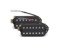 Pastilla negra para guitarra eléctrica pastilla de doble bobina 7 cuerdas pastilla de doble bloque borde de cuchillo pastilla de guitarra eléctrica Eléctrica Guitarra Pastillas Repuesto(Black suit)