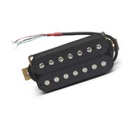 Pastilla negra para guitarra eléctrica pastilla de doble bobina 7 cuerdas pastilla de doble bloque borde de cuchillo pastilla de guitarra eléctrica Pastilla Instrumento Guitarra(Black neck 58)