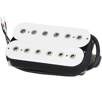 Pastilla para guitarra acústica, Alnico 5 Pickup Pastilla de puente de guitarra eléctrica Blanco 14K 4 cables for piezas de guitarra Pastillas de guitarra