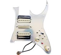 Pastilla para guitarra acústica, Golpeador de espejo plateado HSH precableado, convertidor de 7 vías, 20 multifunción for LP, golpeador precableado