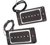 Pastilla para guitarra acústica, Juego de pastillas de cuello y puente Alnico 5 de herida manual for piezas de guitarra eléctrica Reemplazo de piezas de guitarra eléctrica