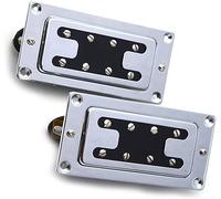Pastilla para guitarra acústica, Mini estilo dos líneas 8 agujeros bajo eléctrico Humbucker Pickup cuello y puente Pickup Set piezas de guitarra eléctrica reemplazo(02)