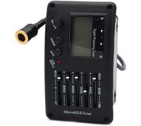 Pastilla para guitarra acústica, Pastilla acústica Ecualizador EQ de guitarra acústica de 4 bandas con sintonizador y pastilla de guitarra de microteléfono