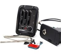 Pastilla para guitarra acústica, Pastilla acústica for guitarra acústica, sistema de preamplificador EQ, sintonizador cromático LED integrado de 3 bandas, pastillas de guitarra de fase piezoeléctrica
