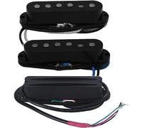 Pastilla para guitarra acústica, Pastillas de bobina simple de guitarra Alnico 5 de 3 uds y pastillas de guitarra de doble riel, piezas de guitarra