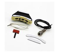 Pastilla para guitarra acústica Pastillas De Guitarra Acústica Con Orificio De Sonido, Ecualizador, Pastilla Piezoeléctrica Suave, Control De Ajuste De Volumen De Fase De Agudos De Graves