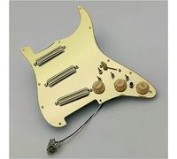 Pastilla para guitarra acústica, Pastillas de guitarra con espejo dorado, golpeador completamente cargado, pastillas Humbucker, conjunto multifuncional, piezas de repuesto for guitarra