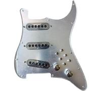 Pastilla para guitarra acústica, Precableado Vintage Tri-Sonic Alnico Pastillas Convertidor de un solo corte 1 Juego de arnés de cableado de guitarra Golpeador precableado