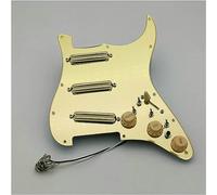 Pastilla para guitarra acústica, Prewired Pickguard Golden Mirror Pickup, Full Load Pickup, Hummer Pickup, Multi-function Push-pull Single Cut Switch