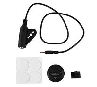 Pastilla para Guitarra Acústica, Transductor Piezo de Contacto, Negro, Compacta y Universal - Instalación Fácil, Control de Volumen Ajustable, Accesorio para Instrumentos de Cuer