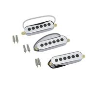 Pastilla Para Guitarra Eléctrica 1 Juego De Pastillas SSS Single Coil Alnico V Cromadas Doradas Para Guitarra Eléctrica(Silver)