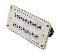 Pastilla Para Guitarra Eléctrica Adecuado Para Guitarra Eléctrica ST De 6 Cuerdas Doble Bobina Tornillo Ajustable Separación De Bobina Pastilla De Paraguas Hexagonal(Neck)