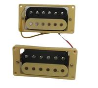 Pastilla Para Guitarra Eléctrica Adecuado Para Guitarra Eléctrica ST SQ Pastilla Negra Amarilla Doble Marco Negro Pastilla De Doble Bobina, Puente De Mástil 50/52(Set)