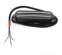 Pastilla para Guitarra Eléctrica Color Alnico 2 Humbucker ST Tamaño De Bobina Simple Pastilla De Doble Riel 9K 4 Salida De Conducta División De Bobina Pastilla Alnico II(Black)