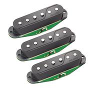 Pastilla para guitarra eléctrica FISHMAN - Juego de 3 pastillas de bobina simple Fluence, negro