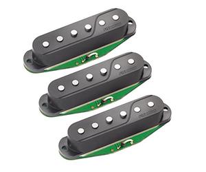 Pastilla para guitarra eléctrica FISHMAN - Juego de 3 pastillas de bobina simple Fluence, negro