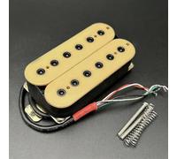 Pastilla Para Guitarra Eléctrica Humbucker Para Guitarra Eléctrica De 6 Cuerdas 12 Tornillos Hexagonales Ajustables Bobina Doble Para Pastilla Divisora de Bobina De Guitarra Salida N7.5K/B15K(Neck)