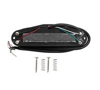Pastilla para guitarra eléctrica para ST DualRail, piezas de guitarra de 11K de resistencia con imán de cerámica, construcción en metal y ABS para una respuesta de graves mejorada (riel plateado