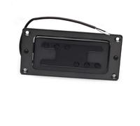 Pastilla Para Guitarra Eléctrica Pastilla De Cobre De Bobina Doble De 6 Cuerdas En Forma De H, 72 X 32 Mm, Cable Rojo, Cromo Dorado Y Negro(Bridge A)