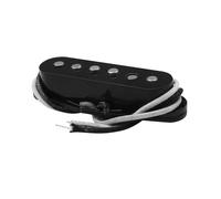 Pastilla Para Guitarra Eléctrica Pastilla De Mástil De Bobina Simple De Guitarra Eléctrica Alnico 5 Vintage Escalonada Con Cable De Tela De Bobina De Fibra De 52 Mm, Piezas De Guitarra Negras