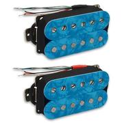 Pastilla Para Guitarra Eléctrica Pastilla Humbucker Para Guitarra Eléctrica De 6 Cuerdas Con Salida N7.5K/B15K Y Tornillo Ajustable De Doble Bobina Con División De Bobina(Blue)